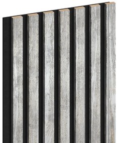 Mexen Lam-F, akustické stenové lamely 275 × 31,5 cm, filc 6 mm, dub bielený, S105-275317-2812-064