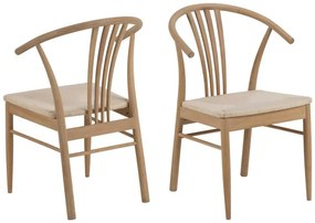 Jídelní židle York dub/béžová