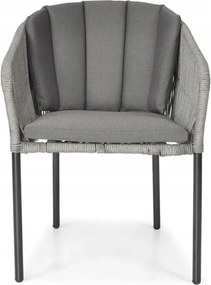 Záhradná stolička v modernom dizajne s nylonovým výpletom