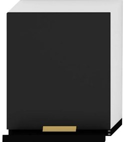 Kuchynská skrinka Denis w60/68 slim pl s čiernym digestorom