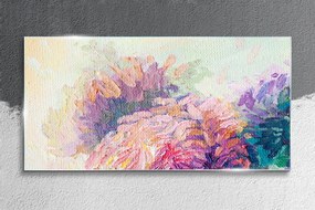 Skleneny obraz Maľba abstrakcie kvety