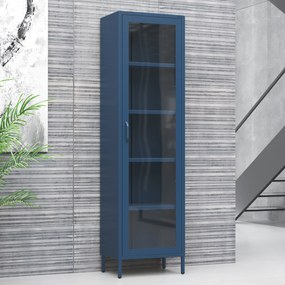 Vitrína  LUIGI, 500 x 1800 x 350 mm, Modern: farba granátová