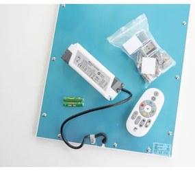 Eglo 32734 - LED RGBW stmievateľný povrchový panel SALOBRENA-C 34W/230V biela + diaľkový ovládač