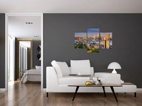 Obraz - Panorama Rotterdamu, Holandsko (90x60 cm)