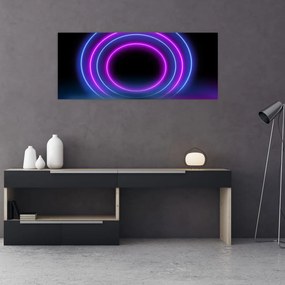 Obraz farebných kruhov (120x50 cm)