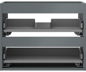 Mexen Box-A, závesná skrinka 60 cm, 2 zásuvky, grafitová matná, 91AX0-0600-470-2-66