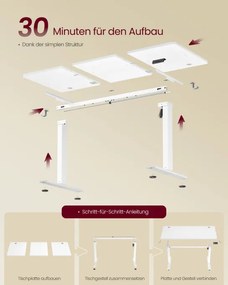 Elektrický pracovný stôl LSD314WZ03