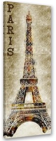 Gario Obraz na plátne Paríž a Eiffelova veža Rozmery: 30 x 90 cm