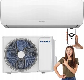 Nástenný klimatizátor Sevra Freedom 3,5 kW 40 m2 WiFi Výkonná Domáca Súprava