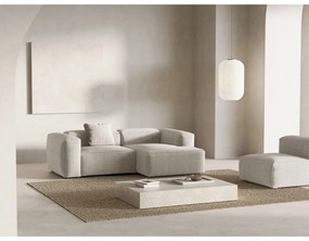 Béžová menčestrová rohová pohovka (pravý roh/s leňoškou) Bergano – Cosmopolitan Design