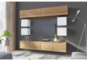 Nástenná skrinka PAVO 34x34 cm lesklá biela