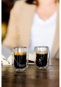 Dvojstenné hrnčeky na espresso v súprave 2 ks 100 ml Geo – Vialli Design