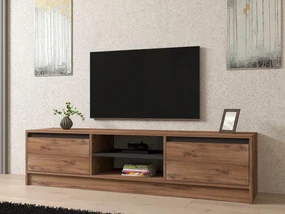 TV stolík/skrinka Netibo (borovica atlantická + antracit) . Akcia -19%. Vlastná spoľahlivá doprava až k Vám domov. 1095441