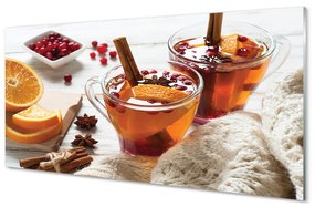 Obraz plexi Winter tea cup 125x50 cm