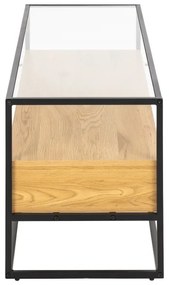 Televízny stolík ZEIN dub/čierna