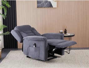 Polohovacie kreslo sivé, elektrické TV-7072 GREY2