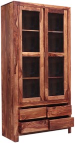 furniture-nabytek.cz - Vitrína do obývačky z masívu palisander 100x200x45