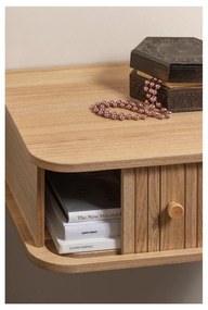 Závesný nočný stolík v dekore borovice v prírodnej farbe Jena – WOOOD