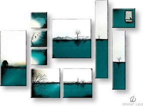 Autorská reprodukcia na plátne KRAJINA XOBAM016E10