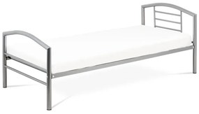 Autronic BONTEC Jednolôžková posteľ 94x207cm, kov, čierna, BED-1900 BK Farba: Biela