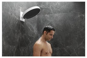 Hansgrohe Rainfinity - Hlavová sprcha 360 3jet s pripojením na stenu, kartáčovaný čierny chróm 26234340