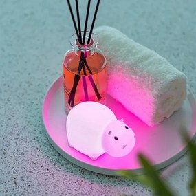 MegaLight - LED RGB Nabíjacia detská dotyková lampa do vane SWIMMY HIPPO LED/5V