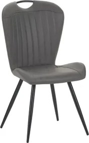 Jedálenská stolička Nottingham, šedá vintage optika kože%