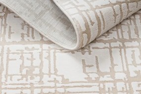 Koberec AKRYL VALS 3236 Abstrakcia slonia kosť / béžový