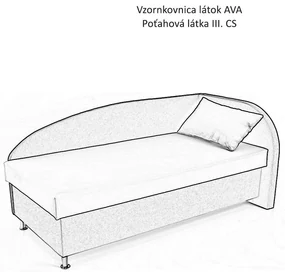 AVA NAVI, PRAVÁ 120x200 Varianta: CENOVÁ SKUPINA III.