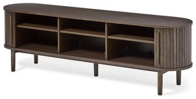 Hnedý TV stolík v dekore duba 180x56x40 cm Meta – Unique Furniture