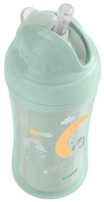 Hrnček so silikónovou slamkou 220ml 8m+ Moony me Mint