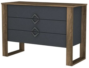 Komoda Bumerang Anthracite and Walnut