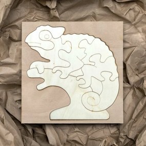 Dvojfarebná drevená montessori vkladačka pre deti - CHAMELEÓN TOPOĽ| SENTOP H014-A