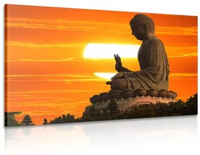 Obraz socha Budhu pri západe slnka Varianta: 60x40