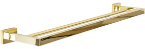 Rea, 2-ramenný vešiak do kúpeľne na uteráky ERLO 02, zlatá lesklá, REA-80005
