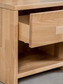 Nočný stolík z masívu buk cink VENTO MAX