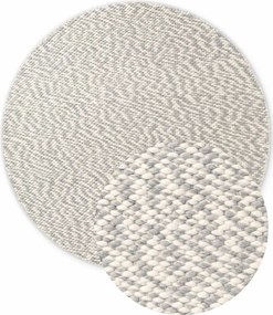 ELLE Decoration, Kusový koberec Lyon Beans 106317 Natural Cream Grey kruh z kolekcie Elle, 160x160 (priemer) kruh, šedá, obývacia izba