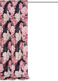 Záves s riasiacou páskou PEONY VELVET DARK 140x270 cm