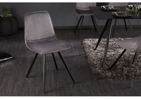 Stolička 39920 Zamat tmavošedá - PRODUKT JE SKLADOM U NÁS - 2KS  - Komfort-nábytok