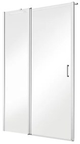 D‘Eluxe - SPRCHOVÉ DVERE - Sprchové dvere SINGLE EC0X 100-xcm sprchové dvere pivotové jednokrídlové číre 6 chróm univerzálna - ľavá/pravá 120 190 120x190 65