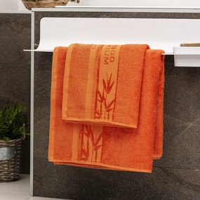 4Home Sada Bamboo Premium osuška a uterák oranžová, 70 x 140 cm, 50 x 100 cm