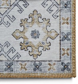 Sivý/béžový koberec behúň 225x60 cm Topaz - Think Rugs