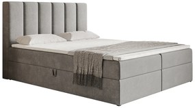 Manželská postel Borel 1 180 cm (svetlosivá) (s taštičkovými pružinami a úl. priestorom). Vlastná spoľahlivá doprava až k Vám domov. 1055129