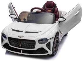 Bentley Bacalar auto na batérie pre deti, biele + diaľkové ovládanie