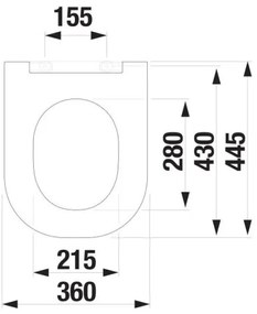JIKA H8917167160631 - SoftClose WC sedadlo MIO duroplast matná čierna