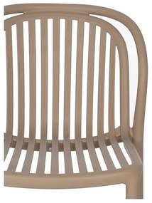 Béžová plastová jedálenská stolička Alia – Ixia