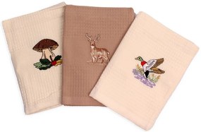 Kuchynské utierky na riad 3 set - Jeleň v lese