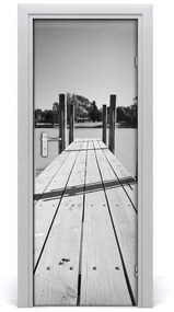 Fototapeta samolepiace na dvere drevené mólo 95x205 cm