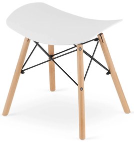 AKCIA Biely taburet KORFU II. akosť