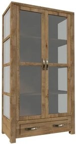 Vitrína Nevada W2D, dub lefkas ciemny